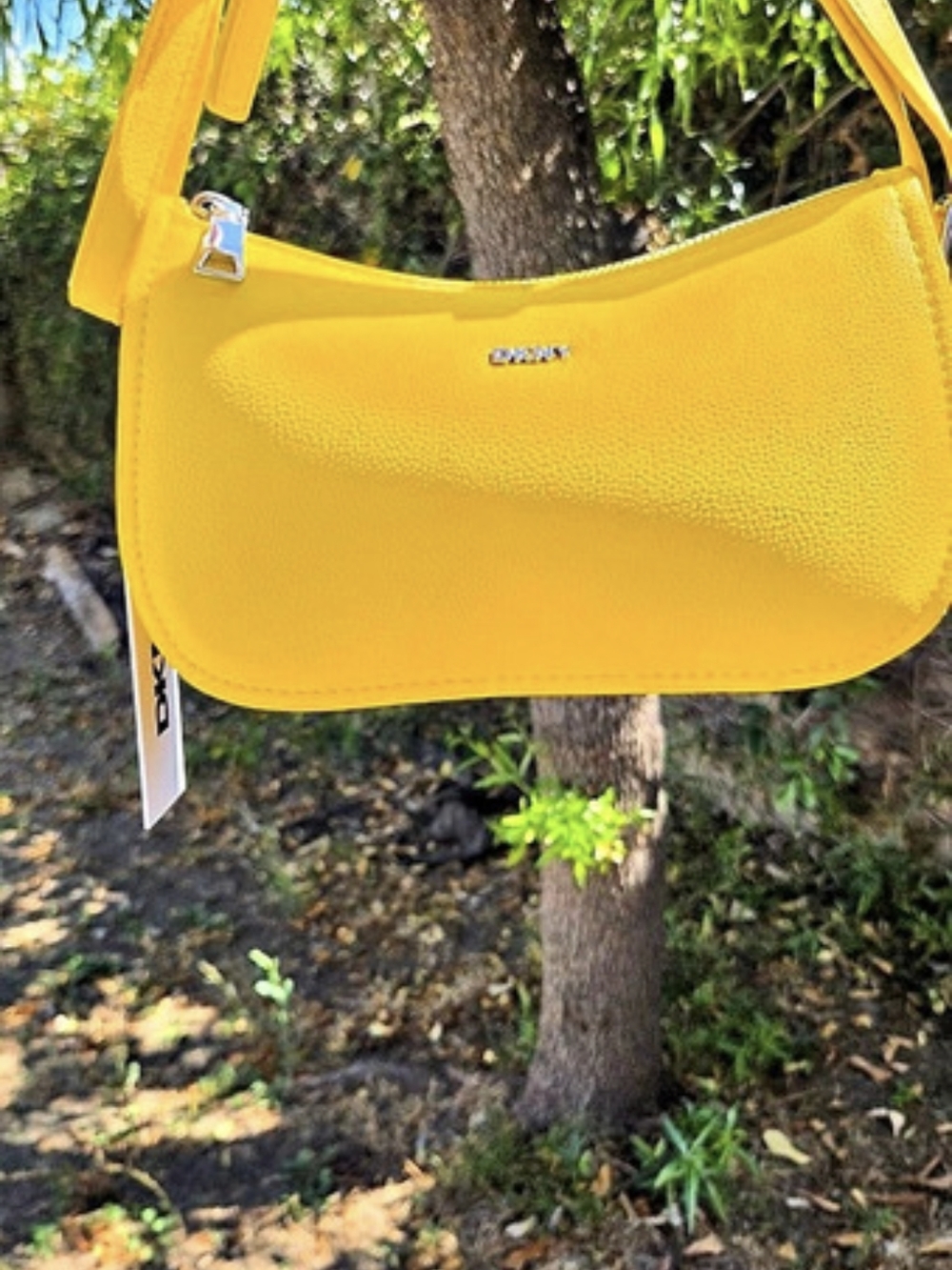 DKNY Nessa Small Shoulder Bag Yellow Shoulder Bag NWT